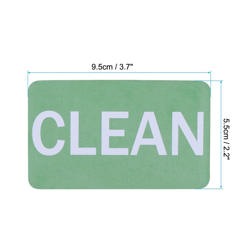 Unique Bargains Dish Washer Refrigerator Kitchen Organization Clean Dirty Sign Magnet Red and Green, 2 of 6