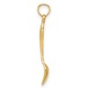 Black Bow Jewelry 14k Yellow Gold 3D Table Spoon Pendant - 2 of 4