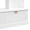 NicBex Minimalist Entertainment Wall Unit Set with Bridge TV Stand with Adjustable Shelves Media Console with Ample Storage for Living Room - 4 of 4