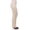 Rekkuna Women's Pull-On Straight Leg Dress Pants – Mid-Rise Office Slacks with Hidden Pocket and Flattering Fit - 3 of 4