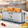 FONTOI 4 Slice Toaster, 7 Browning Settings, Bagel Bread Toaster with Removable Crumb Tray, Defrost Reheat Functions, Silver 15.7"* 7.16"*7.16" - 3 of 4