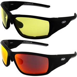 2 Pairs of Global Vision Eyewear Kinetic Safety Motorcycle Glasses - 1 of 4
