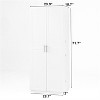 LunaLulinlk Kitchen Pantry Cabinet, Storage Cabinet Food Pantry with and Adjustable Shelves Freestanding Buffet Cupboard Sideboard - 4 of 4