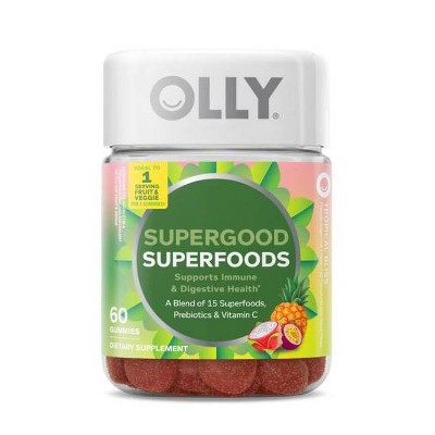 OLLY Supergood Superfoods Multivitamin Gummies - 60ct