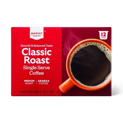 Premium Roast Medium Roast Coffee - Single Serve Pods - Market Pantry™