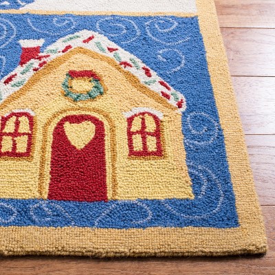 Chelsea 6' x 9' Hand-Hooked Wool Christmas Area Rug