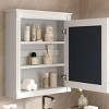Wall Mounted Bathroom Storage Cabinet with Mirror Medicine Cabinet with Height Adjustable Shelf Toilet Space Saver Cabinet-The Pop Home - 2 of 4
