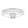 H.J. Namdar 0.07 ct tw Miracle Set Diamond Halo Ring 14K Gold Natural Diamonds - 4 of 4