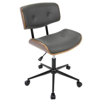 Lombardi Mid-Century Modern Office Chair with Swivel - LumiSource