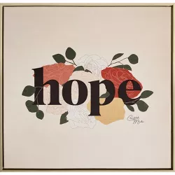 24" x 24" Hope Framed Canvas Wall Art - Chantell Marlow