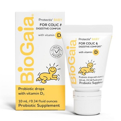 BioGaia Protectis Probiotic Baby Drops with Vitamin D3 - 0.34 fl oz