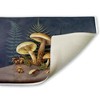 Stupell Industries Mushrooms & Ferns on Blue Printed Plush Bathroom Floor Mat, design by Tim Coffey - 2 of 4