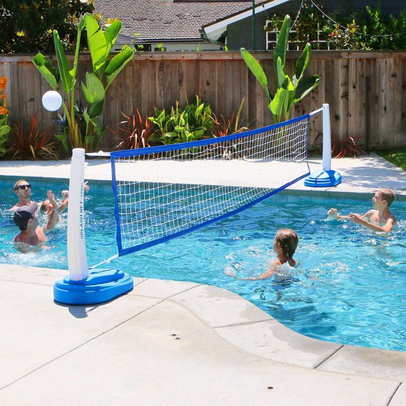 GoSports Splash Net PRO Pool Volleyball Net with 2 Water Volleyballs and Pump - Blue, 5 of 9