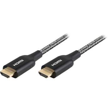 Monoprice 8K Certified Ultra High Speed HDMI Cable - HDMI 2.1 8K@60Hz  48Gbps CL2 In-Wall Rated 28AWG 3m Black - 5 Pack