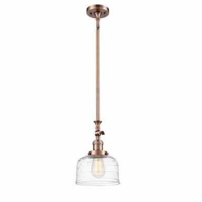 Bell - 1 Light Stem Hung Tiltable Mini Pendant In Industrial Style-14 Inches Tall and 8 Inches Wide