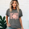 Simply Sage Market Women's Don't Worry Be Happy Smiley Face Short Sleeve Garment Dyed Tee - 2 of 4