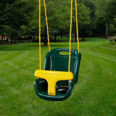 Gorilla Playsets Infant Swing Green With Yellow Rope Target