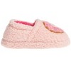 Kensie Toddler Girl's Fuzzy Faux Shearling Slippers, Kid's Cute Stuff with Cute Patch - Toddler Girl's Slipper Shoes - 2 of 4