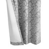 Thermaplus Patricia Blackout Providing Absolute Privacy Minimal Look to Any Room Grommet Curtain Panel 52" x 84" Silver - 4 of 4