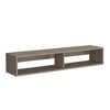 Alilang 60.00 Inch Wall-Mounted Storage Shelf with Open Compartments-Light Gray - 4 of 4