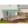 ALEKO 10 x 8 feet Retractable Motorized Home Patio Canopy Awning White Frame 10'x8' - 2 of 4
