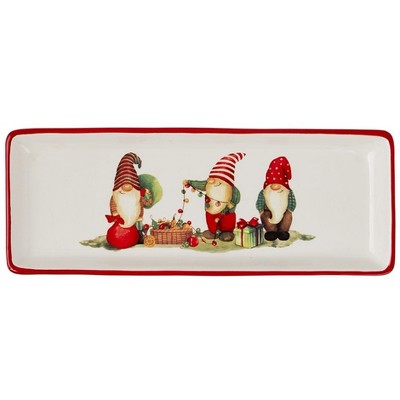 The Lakeside Collection Gnome Christmas Collection - Serving Platter