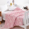 3 Layer Muslin Cotton Toddler Blanket, Super Soft and Warm Crib Blanket - NTBAY - 2 of 4