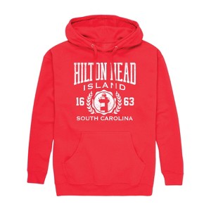 Men's - Instant Message - Hilton Head Island Collegiate Graphic Fleece Pullover Hoodie - 1 of 4