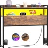 Aheaplus Storage Headboard, Head Board with Charge Station and LED Light - 4 of 4