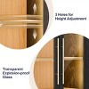 FURNIinspire Utility Storage Cabinets Living Room Decorative Display Cabinet, Showcase, Kitchen Pantry Cupboard, Multicolored, 18.1"*36"*74.8" - 4 of 4