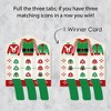 Big Dot of Happiness Ugly Sweater - Holiday and Christmas Party Game Pickle Cards - Pull Tabs 3-in-a-Row - Set of 12 - 3 of 4