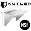 KUTLER Stainless Steel Shelf, NSF Commercial Wall Mount Shelves w/ Backsplash, Floating Metal Mounted Shelving for Restaurant, Kitchen, Home - 2 of 4