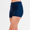 Calypsa Women's Chlorine Resistant High Waisted Swim Shorts - 3 of 4