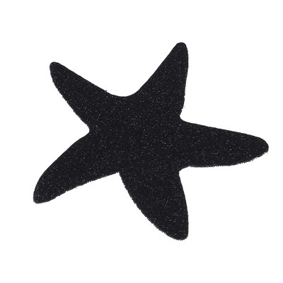 Unique Bargains Women's Starfish Shape Hair Pad Bangs Black 1 Pc