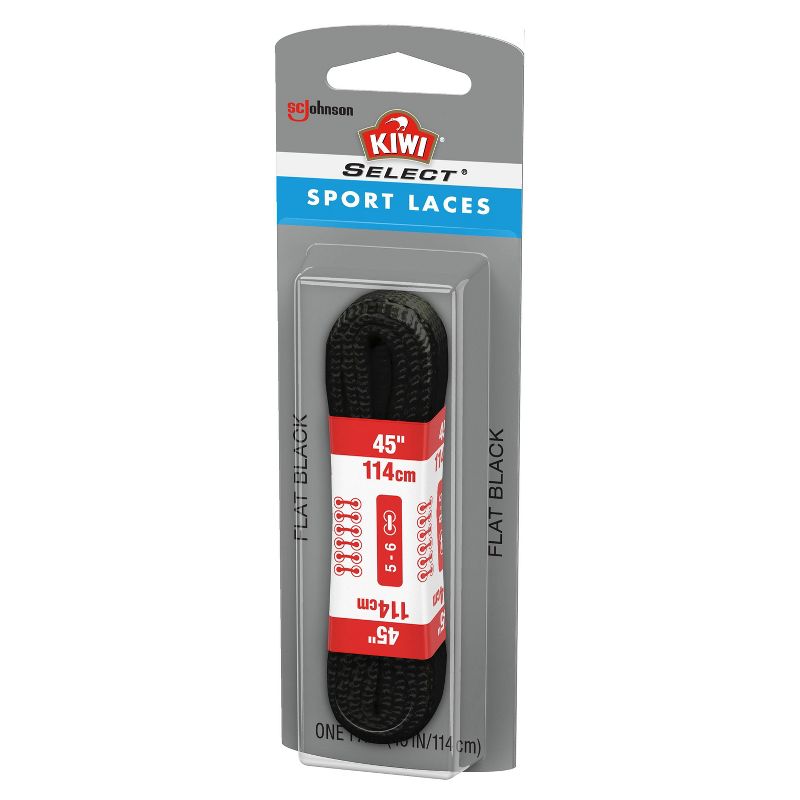 KIWI Select Sport Flat Laces - Black 45in, 4 of 6