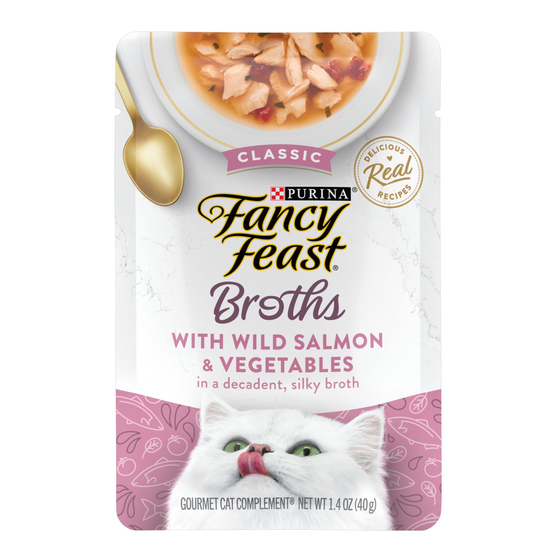 Purina Fancy Feast Lickable Broths Classic Wet Cat Food - 1.4oz