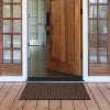1'6"x2'6" Diamond Tufted Door Mat Dark Brown - Apache Mills: Outdoor & Indoor Stain-Resistant Low Pile Mat - 3 of 3