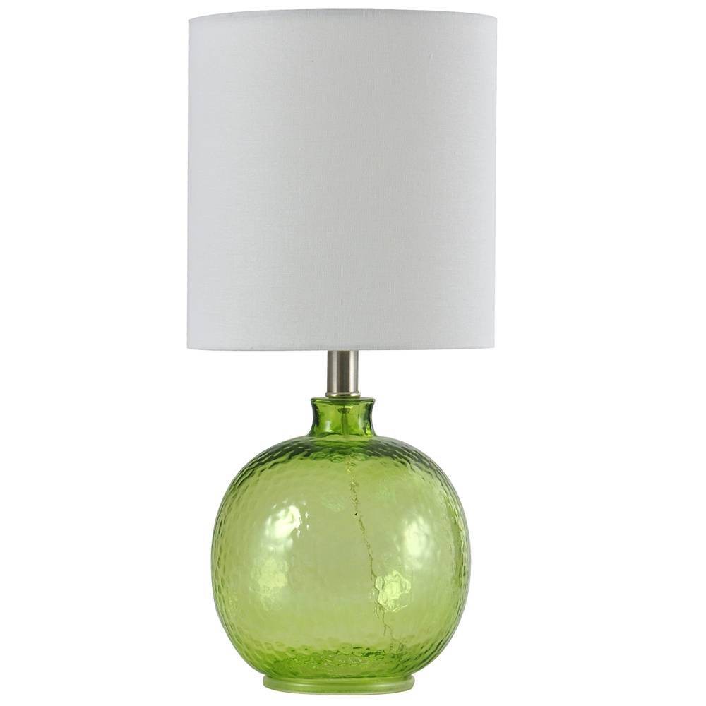 Photos - Floodlight / Street Light Glass Table Lamp Green - StyleCraft: Modern Linen Shade, Adjustable Head T