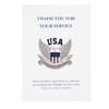 Anna-Kaci USA American Flag Shield with Bird Wings Silver Tone Brooch with Patriotic Gift Message Card & Envelope Jewelry Gifts - 2 of 4