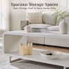 48" Coffee Table, Mondern Coffee Table with Open Storage Compartment, Wood Rectangular Center Table for Living Room - 2 of 4