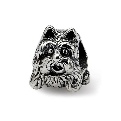 Black Bow Jewelry Sterling Silver Scottish Terrier, Dog Bead Charm