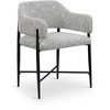 Meridina Furniture,Dame Grey Fabric Upholstered Dining Chair, Set of 2 - 2 of 4