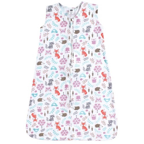 Hudson Baby Infant Girl Cotton Sleeveless Wearable Sleeping Bag, Sack, Blanket, Woodland Fox - image 1 of 1