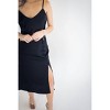 Women's Aniyah Satin Button Detail Midi Skirt - falcon park - image 3 of 3