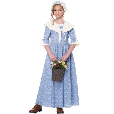 California Costumes Colonial Village Girl Child Costume