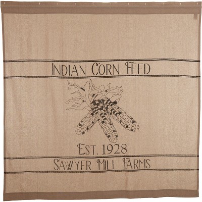 Farmhouse Corn Feed Shower Curtain 72x72