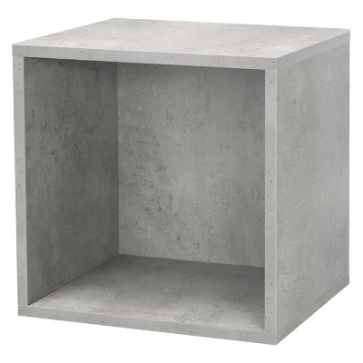 14.8" x 12.8" Wall Shelf Cube Gray - Dolle Shelving