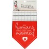 Pavilion Gift Company - Humans Getting Married - 12" x 8" Canvas Slip on Pet Bandana - Pet Toy - 4 of 4
