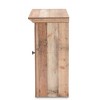 1 Door Albert Farmhouse Rustic Wood Dining Room Sideboard Buffet Oak Brown - Baxton Studio: Storage Cabinet with Wine Rack - 4 of 4