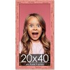 PosterPalooza | Panoramic Shabby Chic Pink Picture Frame - UV Acrylic, Foam Board Backing, Hanging Hardware - 2 of 4